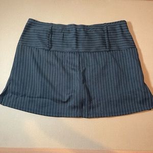 Pinstriped Short Skirt
